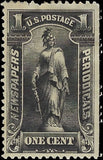 c1895 - Scott PR114 Newspaper Periodical Stamp 1c - MH, OG
