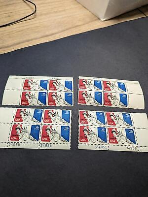 1973 Statue of Liberty Airmail Plate Block Set of 4 34959-34955 -Scott C87 MNH