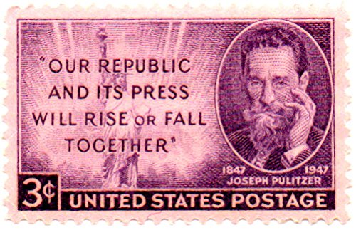 1946 Joseph Pulitzer Single 3 c Postage Stamp - Scott946 - MNH,OG
