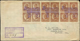1928 Registered Cover with Cow Fancel Cancels - Scott 576 or 631