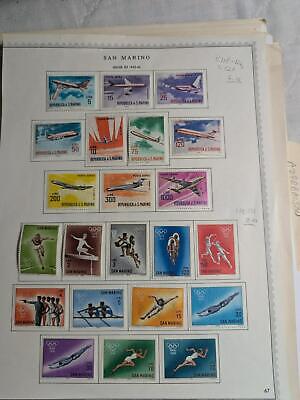 Nice Lot of International Stamps on Album pages - M&U - See ~141 Photos!