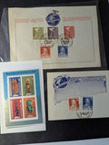 Box of Misc International Stamps, Souvenir Sheets & More - 53 Photos