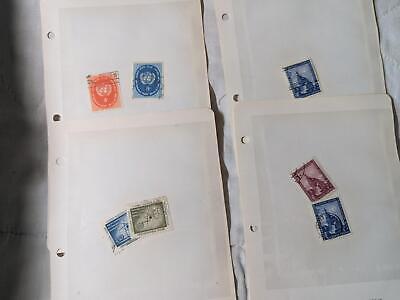 United Nations UN Stamp Collection in stock Cards -See ~47 Photos in Description