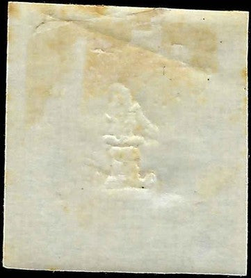 1861 Sardinia Newspaper 1c Stamp - 4 Margins! - Scott P1 - FV629