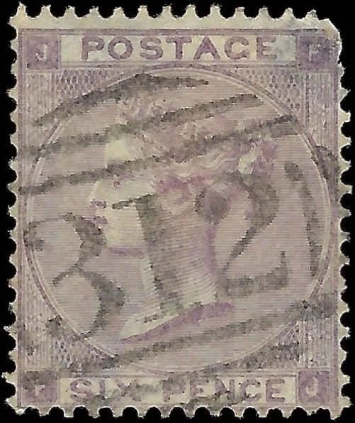 c1856 - Great Britain Scott # 27 - Thin Upper Right - Cat= $140!