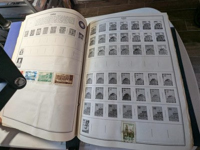 Loaded with Stamps Statesman Album with P.R. China!, Russia & More - 229 Photos