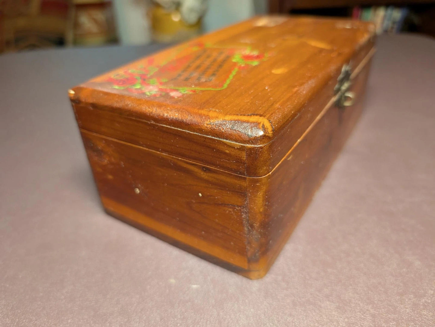 Attrractive Vintage Lane(?) Cedar Jewelry Trinket Chest - Free Shipping -41