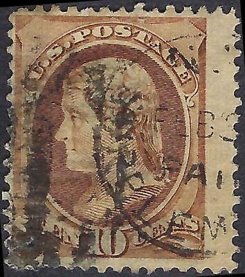 VEGAS - 1881 Jefferson 10c - Scott 209 - Extra Wide With Cancel