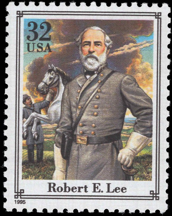 1995 Civil War Robert E. Lee Single 32c Postage Stamp, Sc#2975b, MNH, OG
