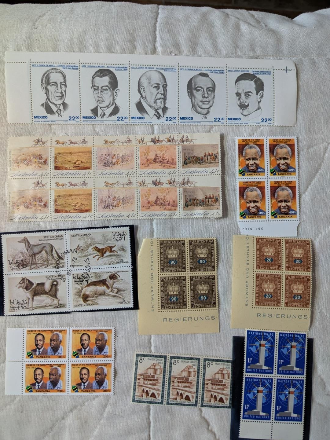 Box of Sheets & Multiples - Modern & Older Mix -Various Countries -See 89 Photos