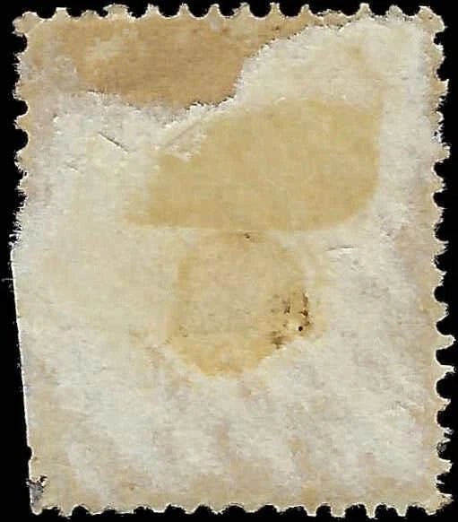 1885 Monaco 25c - Scott & SG 6 - Used - Partly on Paper - Trimmed Perfs