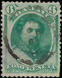 VEGAS - 1864 Hawaii 1c - Scott 33 - Used - ILight Diagonal Crease - Nice Centering