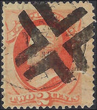 VEGAS - 1879 Jackson 2c - Scott 183 - Fancy Cancel