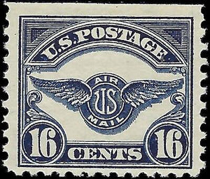 VEGAS - 1923 Air Post Air Mail 16c - Sc# C5 MNH, Undisturbed OG! Fresh Color!