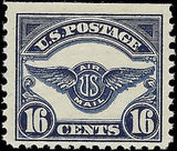 VEGAS - 1923 Air Post Air Mail 16c - Sc# C5 MNH, Undisturbed OG! Fresh Color!