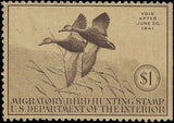c1940 - Sc# RW7 Hunting Permit Duck Stamp - MNH, OG - Well Centered!