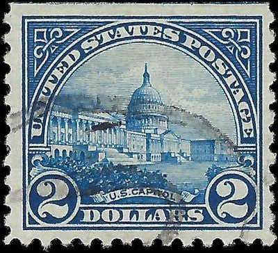 c1923 - USA $2 Capital - Scott 572 - Used - Well Centered