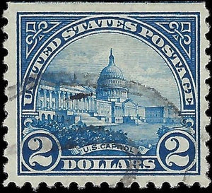 c1923 - USA $2 Capital - Sc# 572 - Used - Well Centered