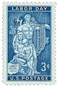 1956 Labor Day Single 3c Postage Stamp - Scott 1082 - MNH, OG