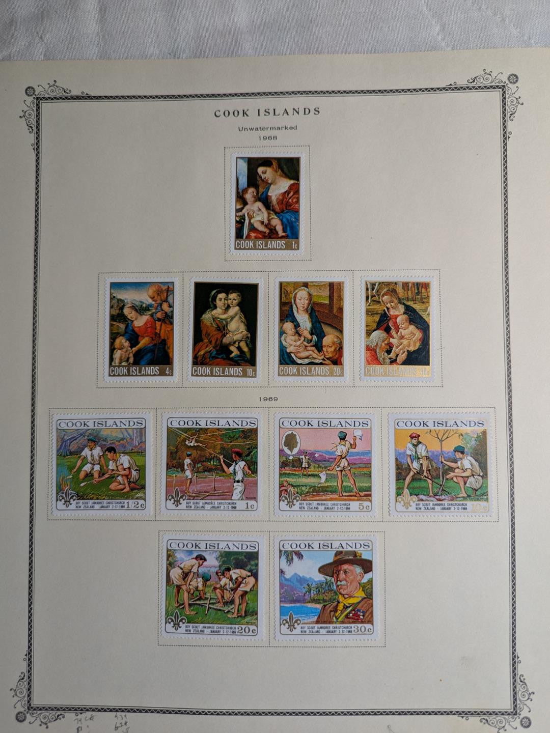 Very Nice Cook Islands on Scott Specialty Pages - Mint -See ~54 Photos