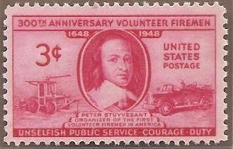 1948. Volunteer Firemen Single 3c Postage Stamp - Sc.#971, - MNH,OG