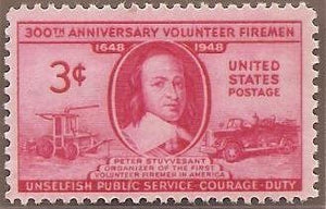 1948. Volunteer Firemen Single 3c Postage Stamp - Sc.#971, - MNH,OG