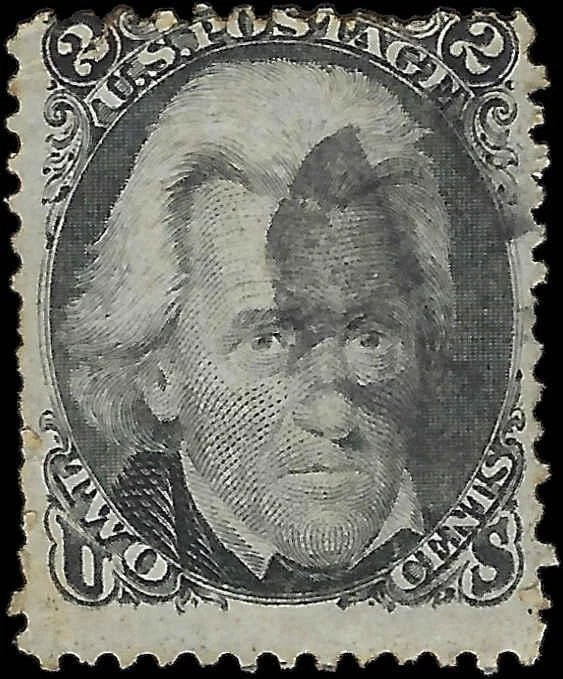 1861 USA - Scott 73 - Micro-Tear Upper Right & Pulled Perf - Light Cancel