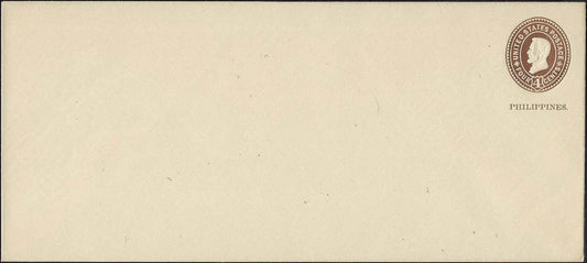 1899 Philippines U13 4c Brown Postal Stationery Entire Unused