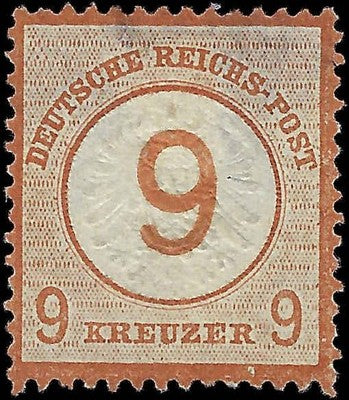c1874 Germany 9gr - Scott 28 - Mint, No Gum - Thin - Cat= $82.50