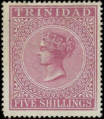 VEGAS - 1869-94 Trinidad, Queen Victoria - 5sh - Scott 57 MH, OG