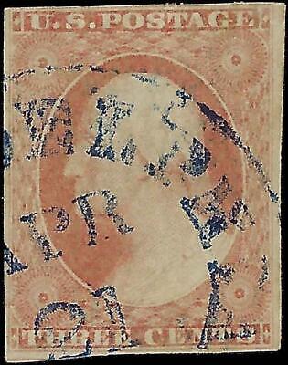 VEGAS - 1851 USA Washington 3c Imperf - Scott 10a or 11a - FN909