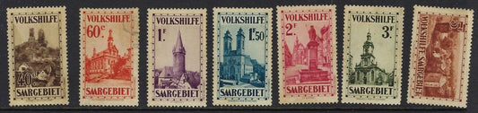1932 Saar Sc# B37-B43 - MNG, B38 has Repaired Tear Upper Right - Rest Nice