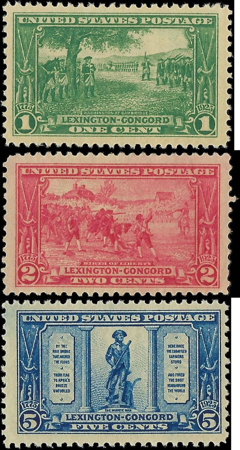 1925 USA - Scott 617-619 - MNH, OG - Tiny Gum Disturbance on 619 -See Scans