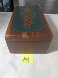 Vintage Lane Christmas Cedar Dresser Jewelry Trinket Chest - Free Shipping -4