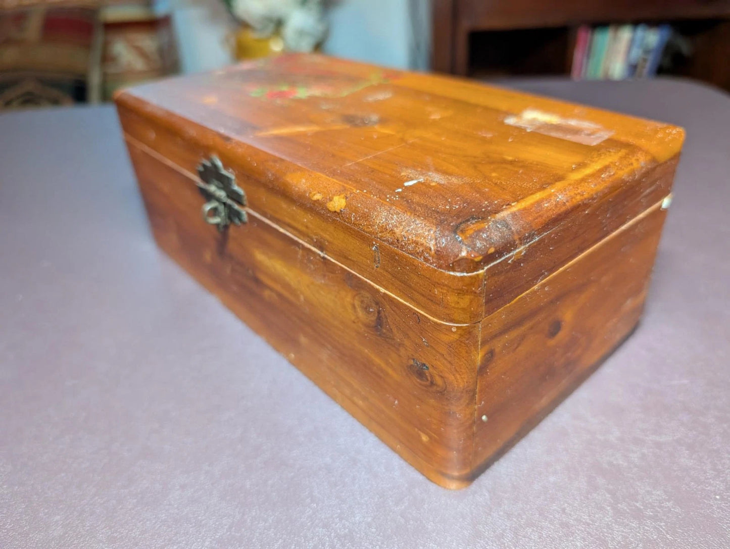 Attrractive Vintage Lane(?) Cedar Jewelry Trinket Chest - Free Shipping -41