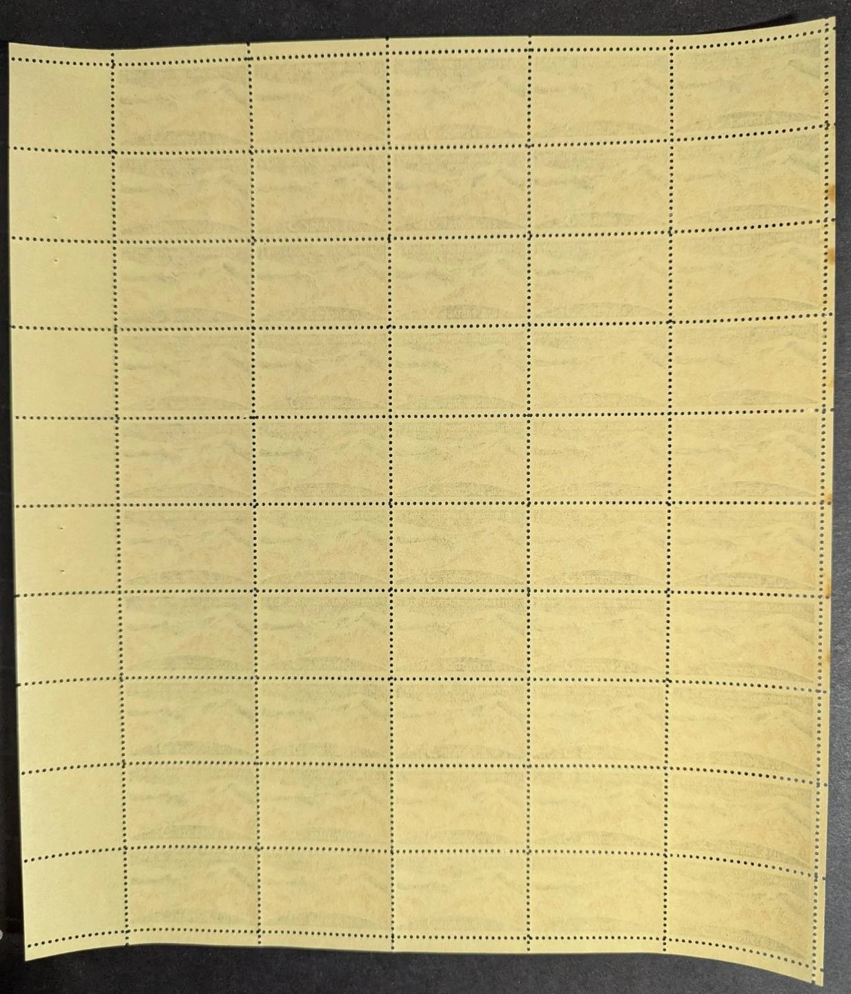 1958 USA 3c Geophysical Year Sheet -Scott 1107 -MNH, Undisturbed OG -Toning Spot