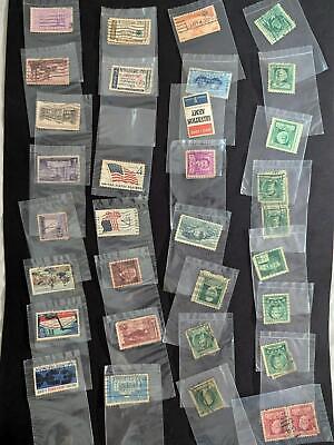 VEGAS - Cigar Box Full of Used USA Stamps in Plastic Bags - Many Different