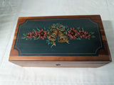 Vintage Lane Christmas Cedar Dresser Jewelry Trinket Chest - Free Shipping -4