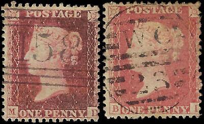 VEGAS - 1856-58 Great Britain - Scott 20 & 20B Re-engraved - Scarce - Cat= $375+