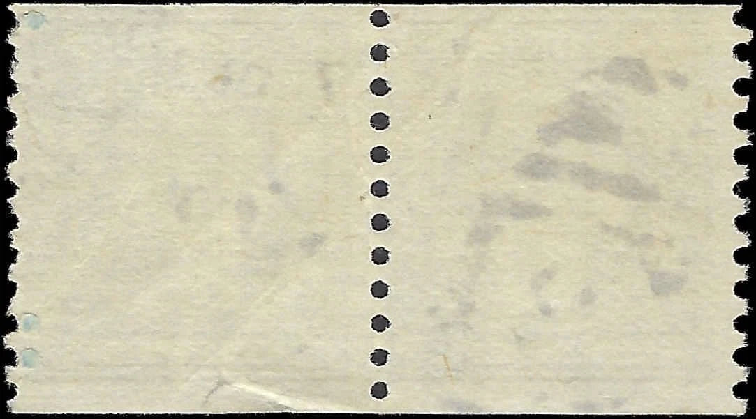 c1916-19 - Scott # 490x2,492, 495, 496 - Used Coil Pairs - No WM, Perf 10