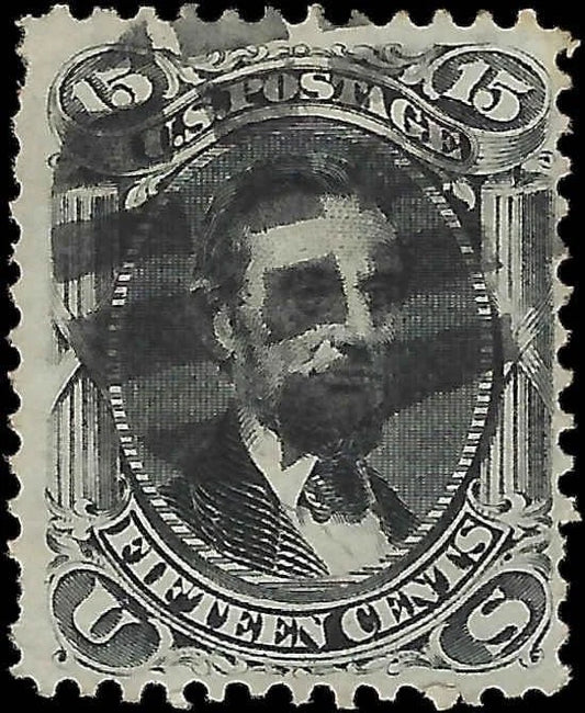 1866 US Scott #77 — 15¢ Abraham Lincoln, Black — Civil War Era Classic
