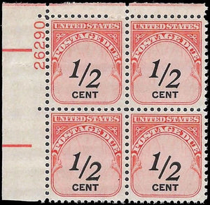 c1959 - USA Scott #J88 Postage Due Block of 4 - MNH, Undisturbed OG