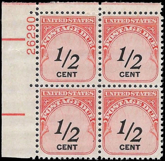 c1959 - USA Scott #J88 Postage Due Block of 4 - MNH, Undisturbed OG