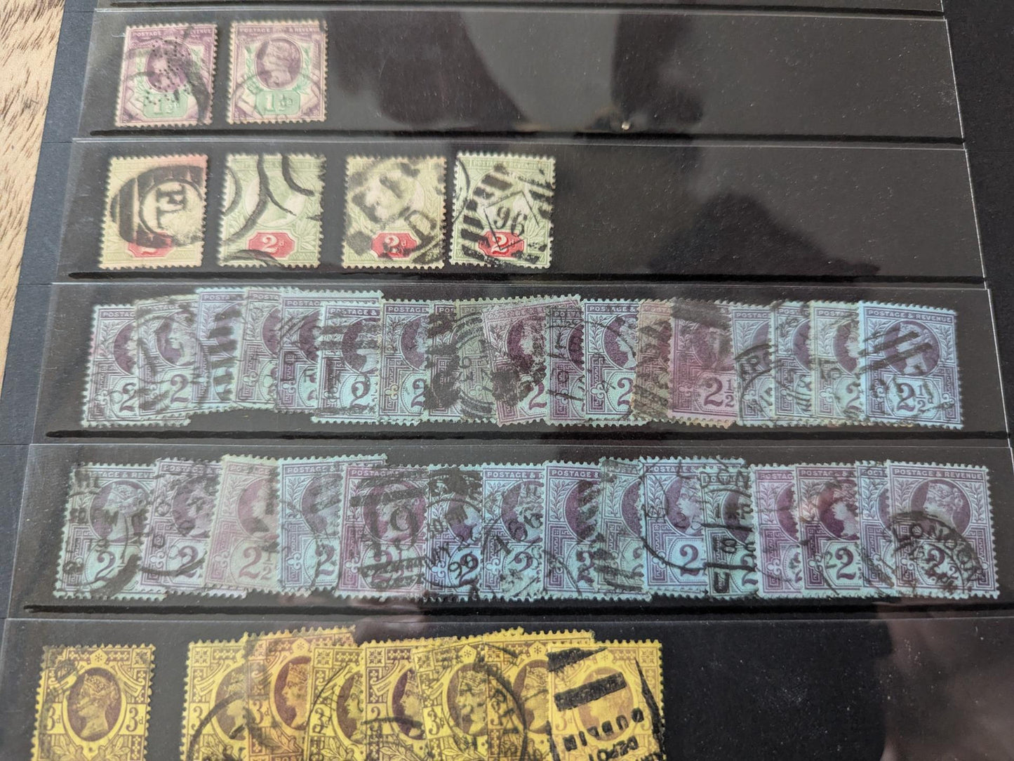 1887-1892 Great Britain Victoria Jubilee - Color Variations - Hi Cat! ~7 Photos