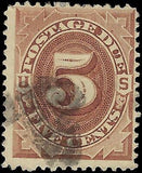 VEGAS - 1879 Postage Due 5c - Sc# J4 - Folded Perf UL Corner Else Solid