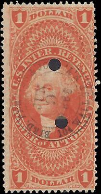 VEGAS - 1862-71 Revenue - Scott R75 - Cancel Bird Perkins.. On Wall St, NYC