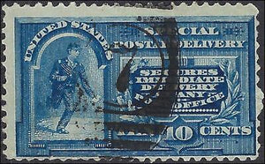 VEGAS - 1894 Special Delivery 10c - Scott E4 - Verified No WM - No Hidden Flaws