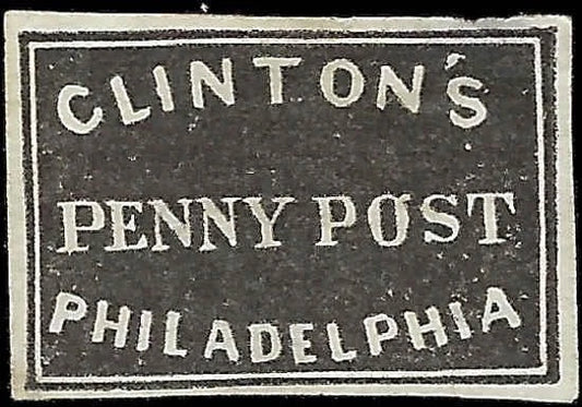 Clinton's Penny Post Philadelphia Scott 161L1 Period Forgery Local - NG