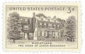 1956 Wheatland Single 3c Postage Stamp (President Buchanan) - Scott 1081 MNH,OG