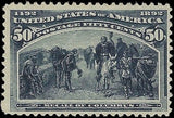 c1893 - Scott 240 50c Columbian Stamp - Mint, No Gum - Clean!